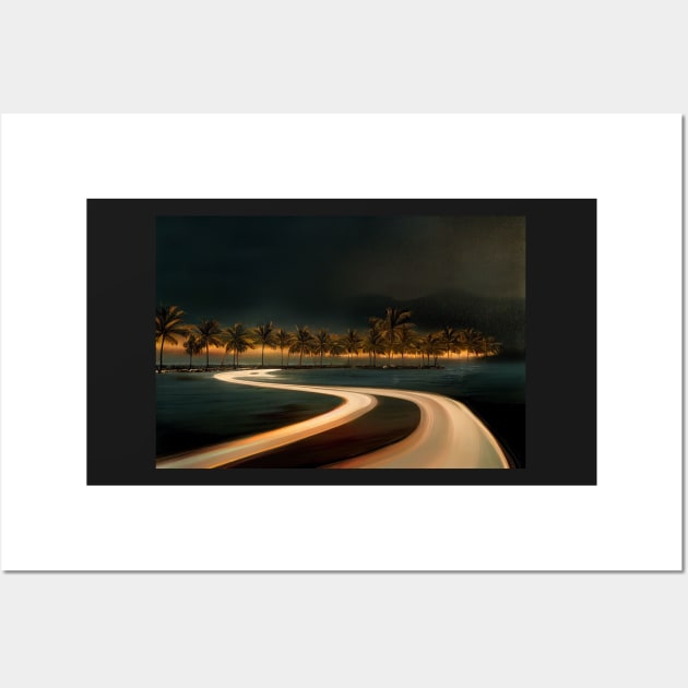 Ocean Ride On A Broken Road To Fantasy Island / Abstract And Surreal Unwind Art Wall Art by Unwind-Art-Work